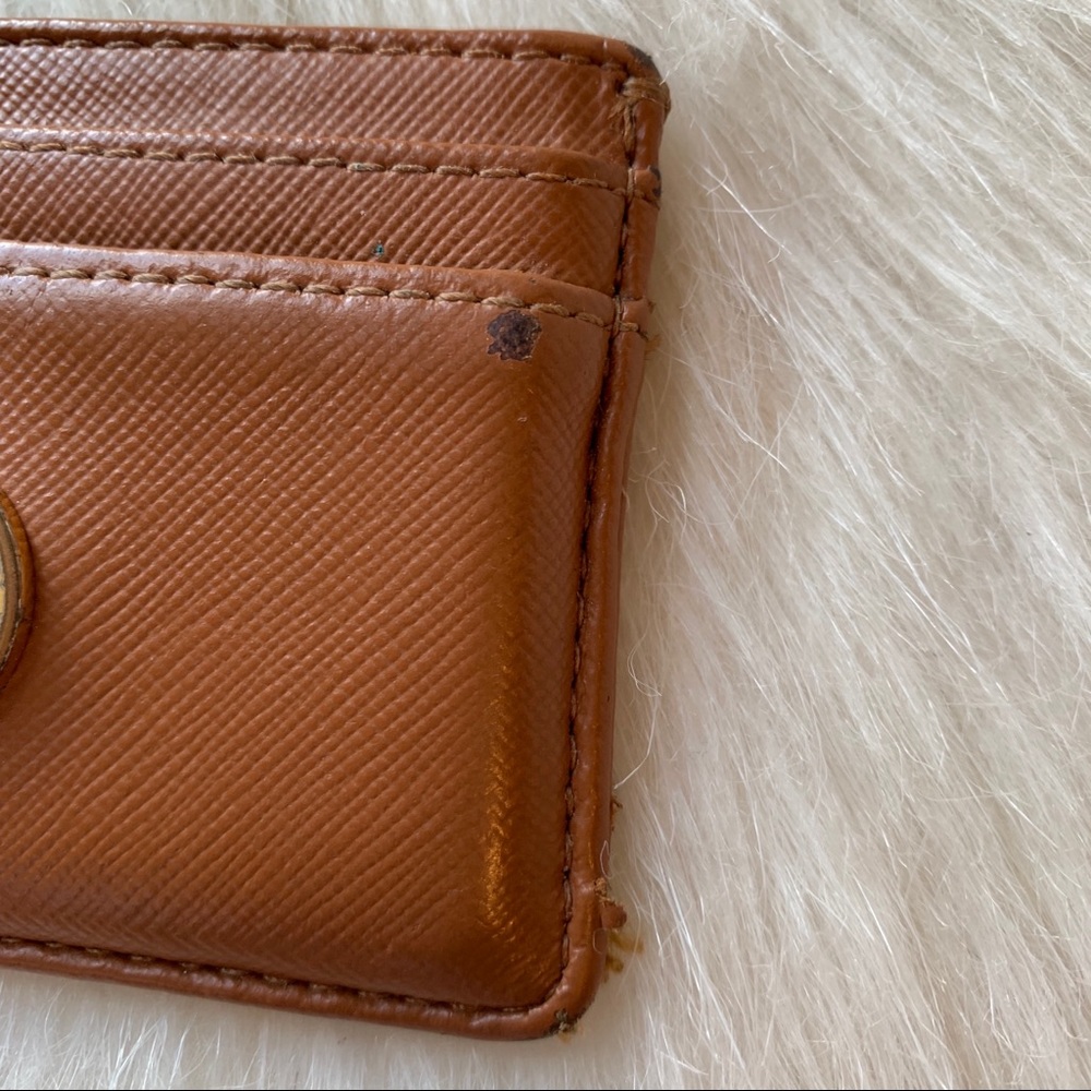 💕 Tory Burch Robinson Leather Card Case - Picture 4 of 5